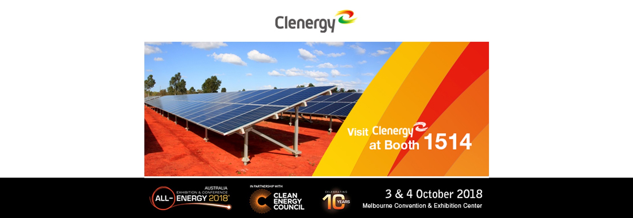 Clenergy at All Energy Australia 2018 Invitation Letter