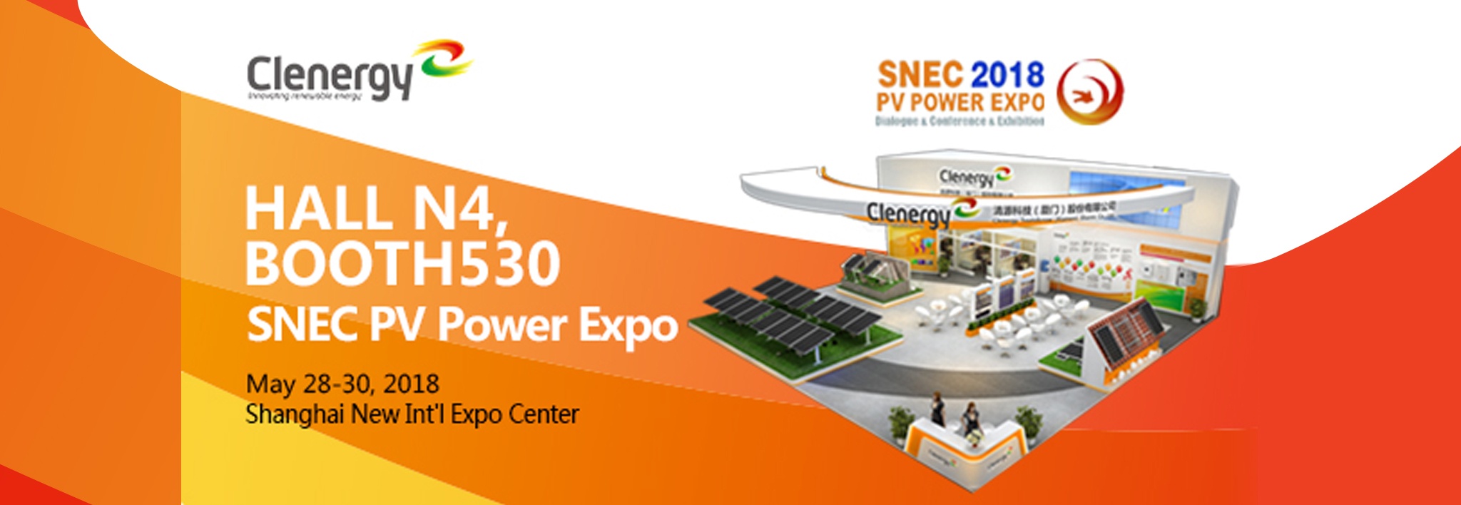 Clenergy at SNEC 2018 Invitation Letter